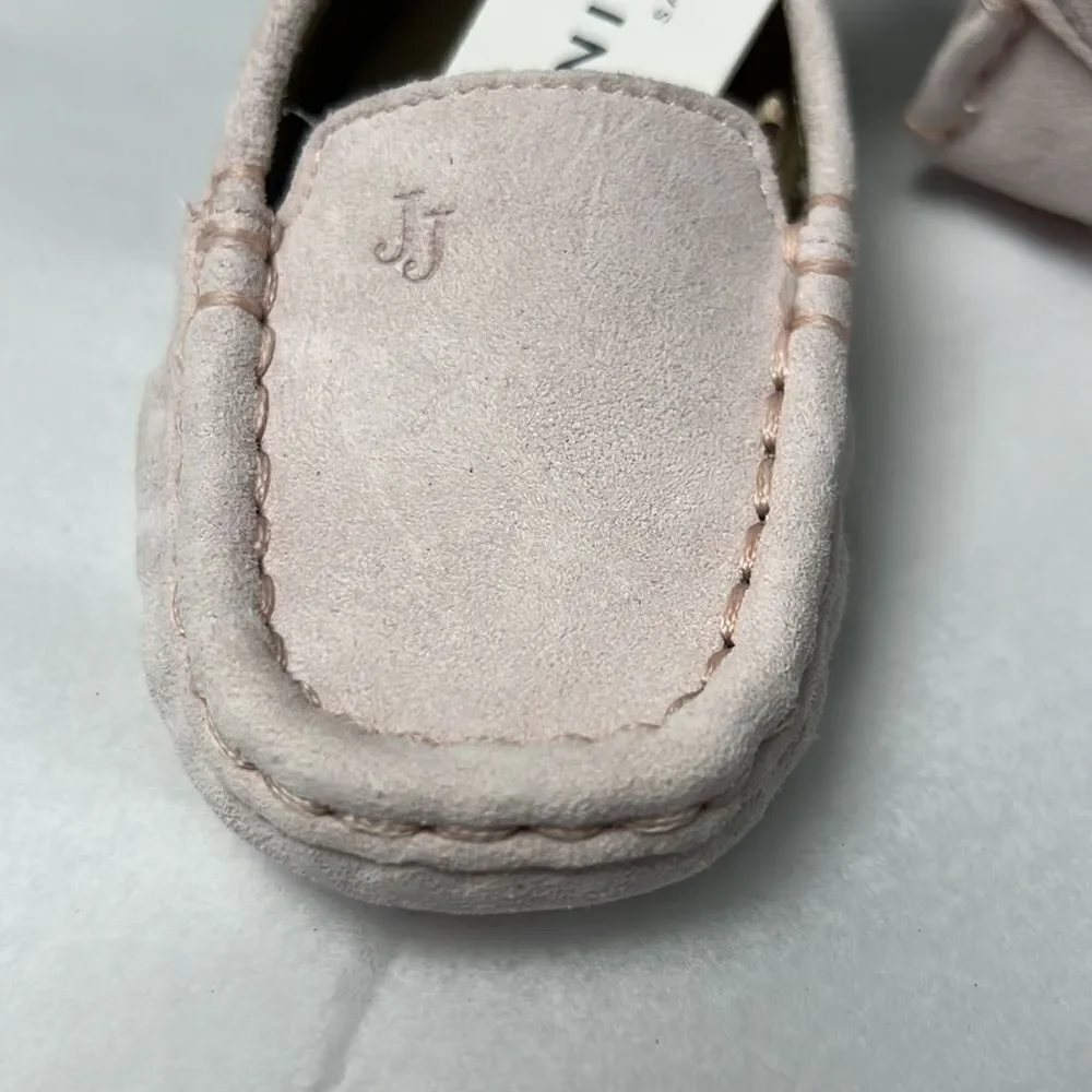 Janie and Jack 100049195 Boy Bunny Pink Suede Driving Shoe by Janie and Jack siz